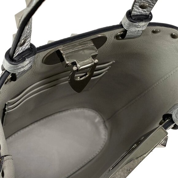 VALENTINOGARAVANI Rockstud Silver Leather - Tote Bag 752-051625 - Picture 12 of 14